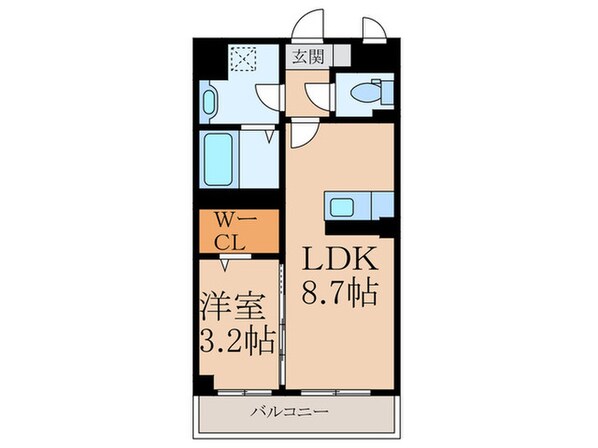 コンフォールパピヨンの物件間取画像